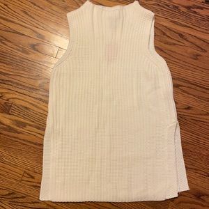 Forever21 Cream Knit Sweater Vest